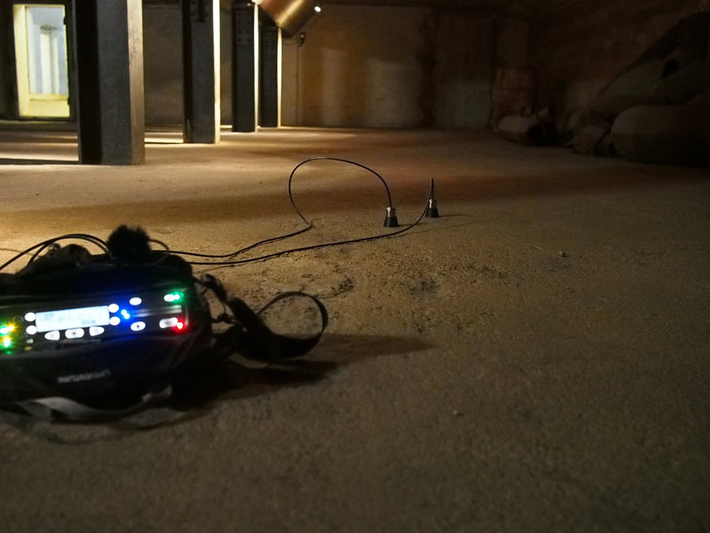 Recording in Berlin Bunkers, Germany for Once Below Installation.